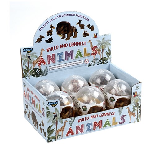 Toys Animal in Egg 6 Asstd