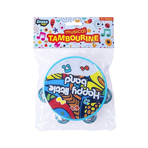 Toys Musical Tambourine 12cm 2 Asst Cols