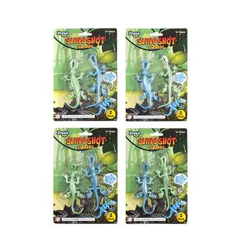 Toys Lizard Stretchy 2pk