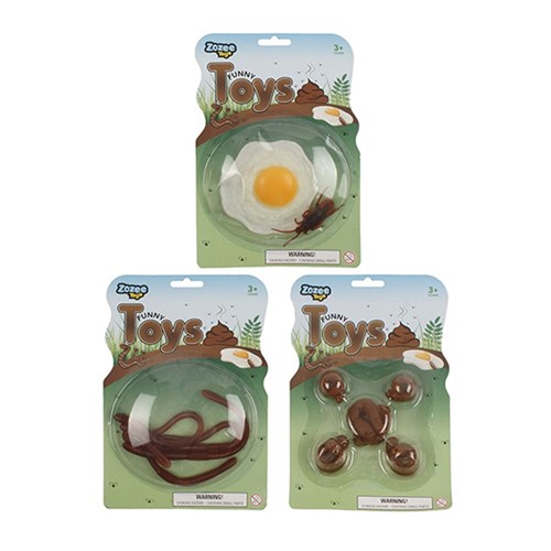 Toys Poo Egg Worms 3 Asstd