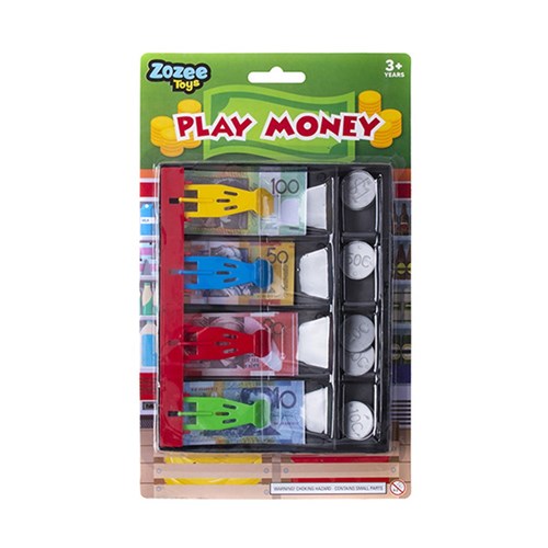 Toys Australian Play Money w Tray