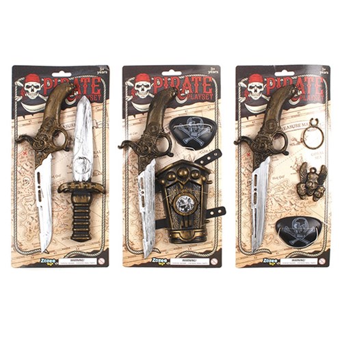 Toys Weapons Pirate Set 3 Asstd