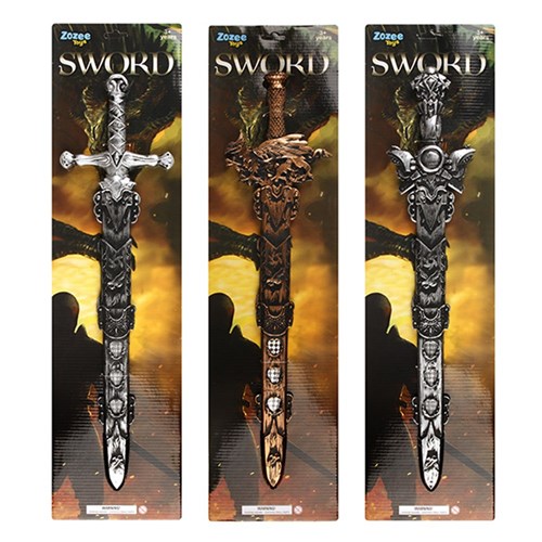 Toys Weapons MediEval Sword Set 3 Asstd