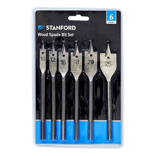Wood Spade Bit Set 6Pc