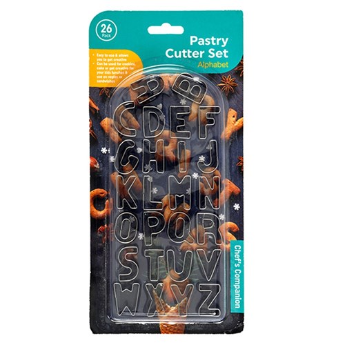 Cookie Pastry Cutters Alphabet 26pk