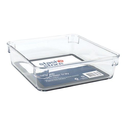 Storage Organiser Square Tray 16x16x4.5cm 143g PET TPR