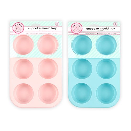 Silicone Style Cup Cake 26.5x17.8x3 115g 2 Asstd Cols