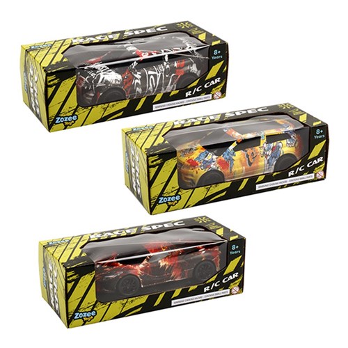 Toys Cars R/C w Print 3 Asstd