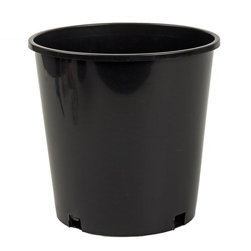 Growers Pot Black 22.5cm Dia 21.5cm High
