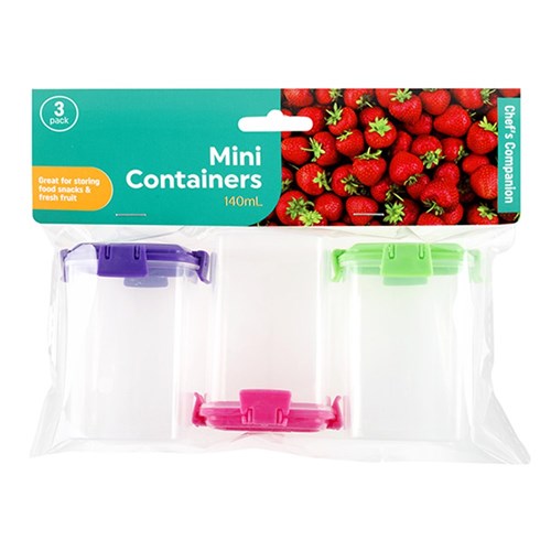 Dressing Containers Mini 3pk 140ml