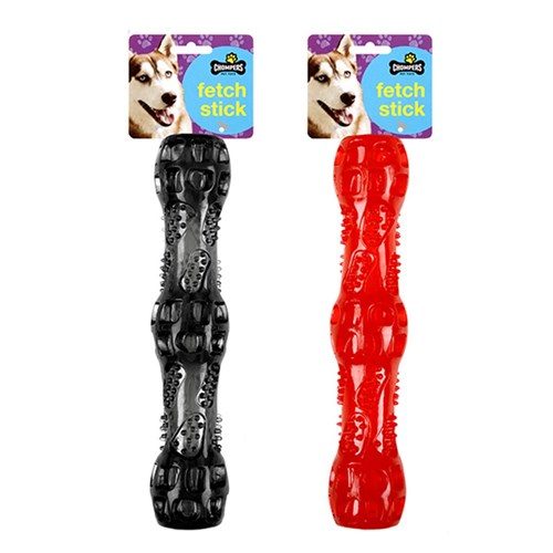 Dog Toy Fetch Stick TPR L26.5cm 2 Asstd Colours