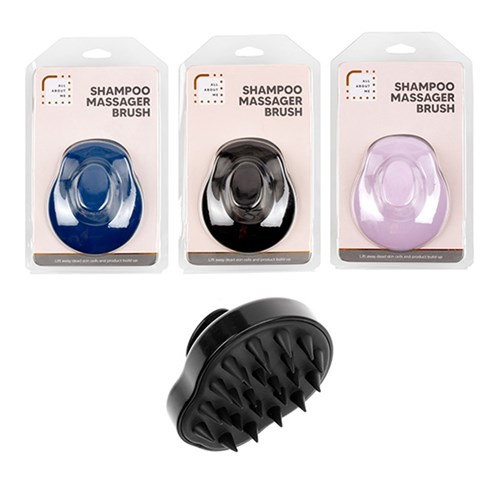 Shampoo Brush 3 Asst 9.5x8x7cm 91gr 3 Asst Cols