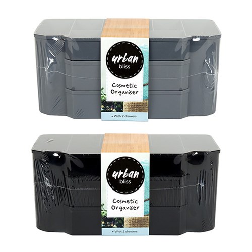 Organiser Cosmetic w 2 Draw 245x120x120 215gr 2 Asst Cols