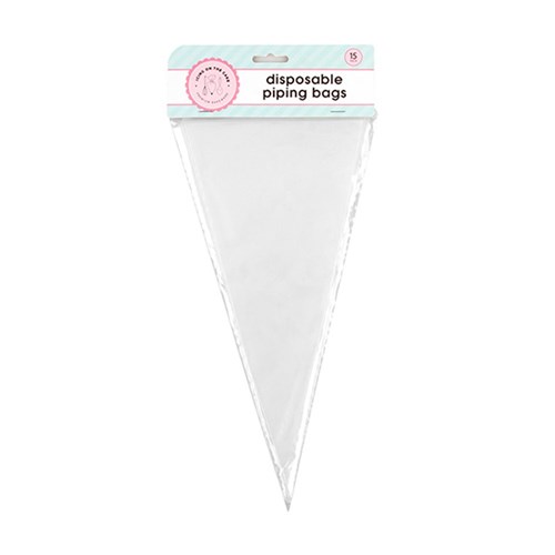 Cake Piping Bag Disposable 15pk 16x32cm