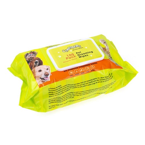 Pet Grooming Wipes 15x20cm Pk100