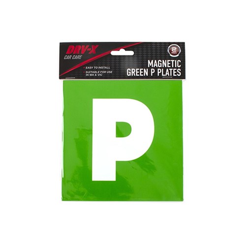 P Plate Green VIC WA Magnetic 2Pk