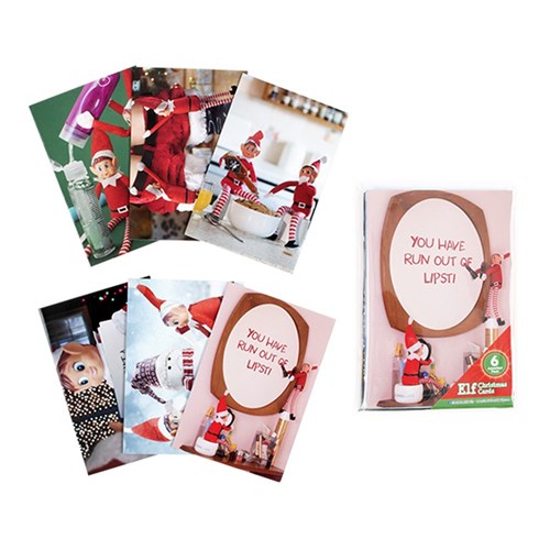 Xmas Elves BB Cards 6pk 101x152mm