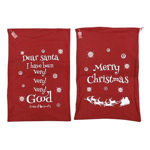 Sack Xmas Non-Woven 2 Asstd 90x60cm