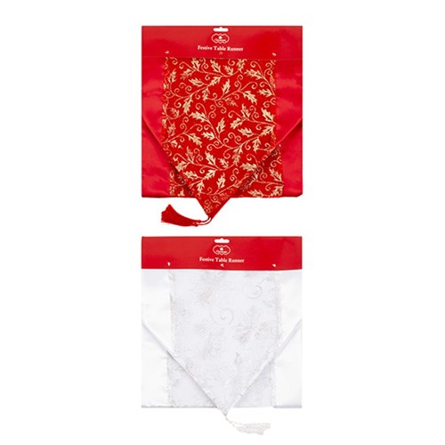 Table Runner Xmas Organza 35x142cm