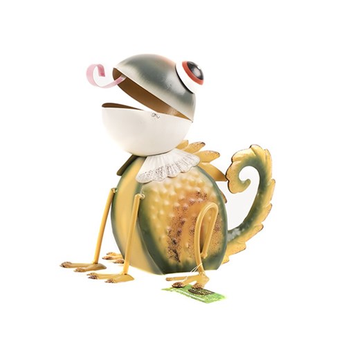 Metal Iguana Garden Decoration SRT 15x23x20.5cm