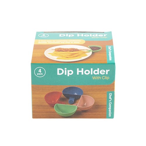 Dip Holder w Clip 4pk 7.5x8x4cm