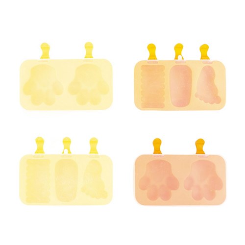 Silicone Style Ice Cream Mould 2 Asst Cols 2 Designs