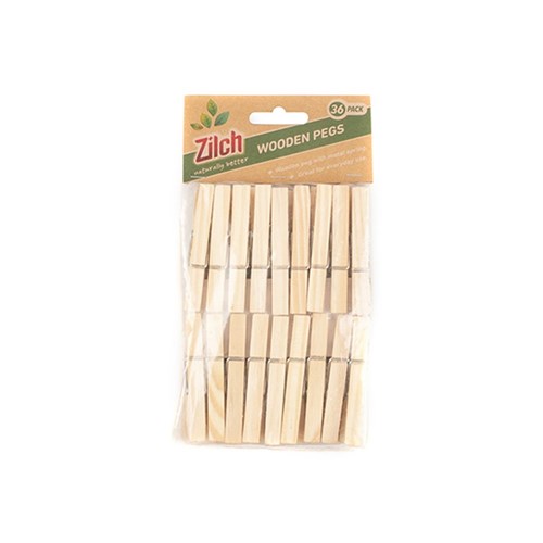 Naturally Better Pegs Wooden Pine 36pk