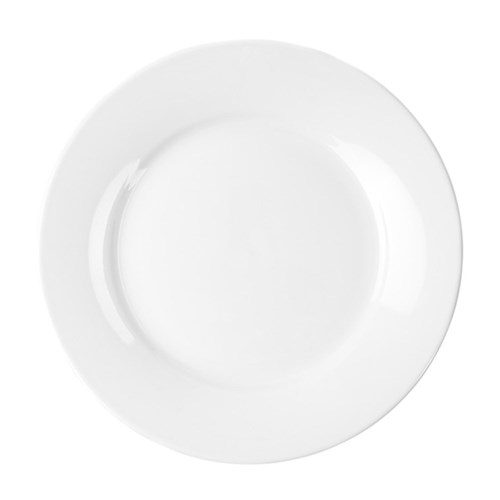 Porcelain White Plate Round Dia25cm 740gr