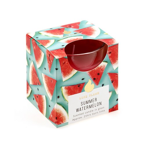 Candle Scented in Glass Jar 25 Hour Summer Watermelon