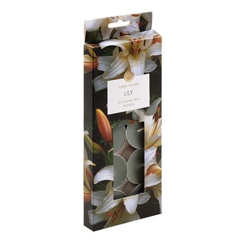 Tealights Scented 4 Hour Pk10 Lily