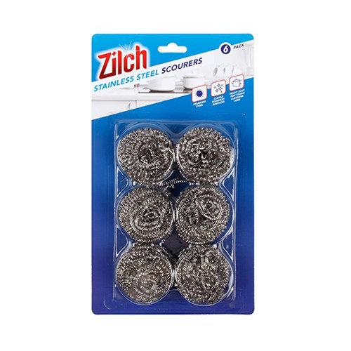 Stainless Steel Scourer 6pk