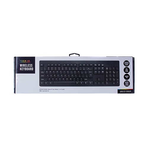 Keyboard Wireless Black 44x13.7x2cm
