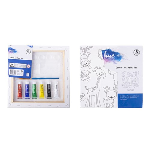 Canvas Art Set Paint Zoo Animals W19 FSC 100%