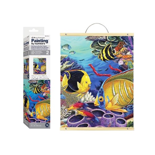 PBN SCROLL Caribbean Coral Reef