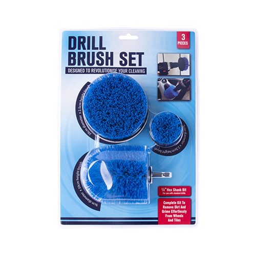 Cleaning Drill Brush 3Pc Set