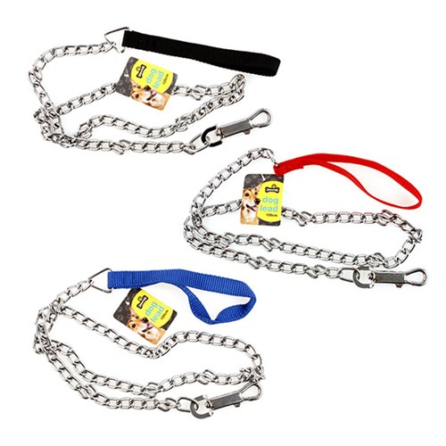 Dog Lead Chain 3 Asstd Colours Size 0.35x120cm