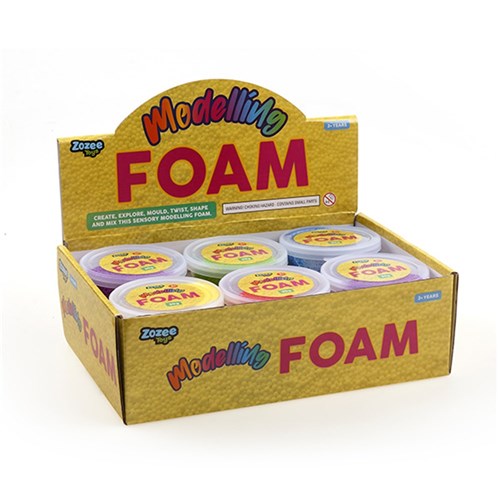 Toys Clay Modelling Foam 6 Asst Cols