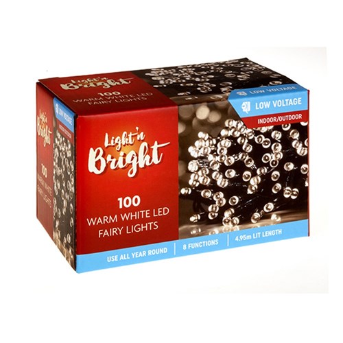Lights Fairy Warm White Pk100