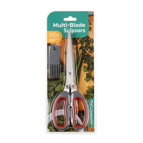 Scissors Kitchen 10 Blade w Cleaner 20cm