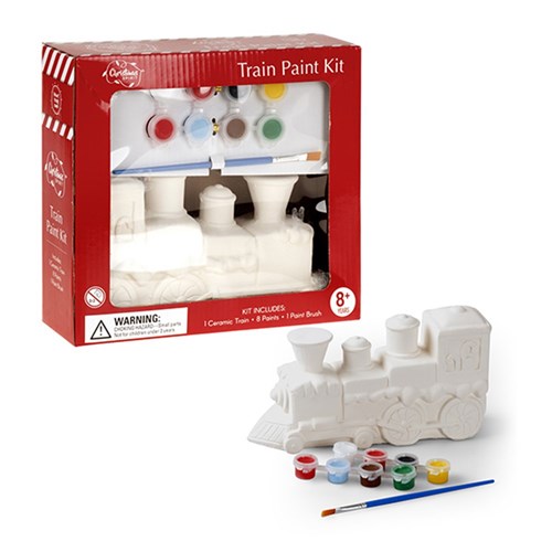 Terracotta Paint Your Own Xmas Train Kit 6.5x22x12cm