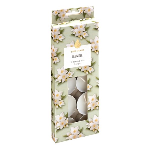 Tealights Scented 4 Hour Pk10 Jasmine