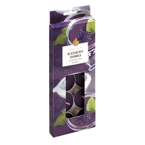 Tealights Scented 4 Hour Pk10 Blackberry Shimmer