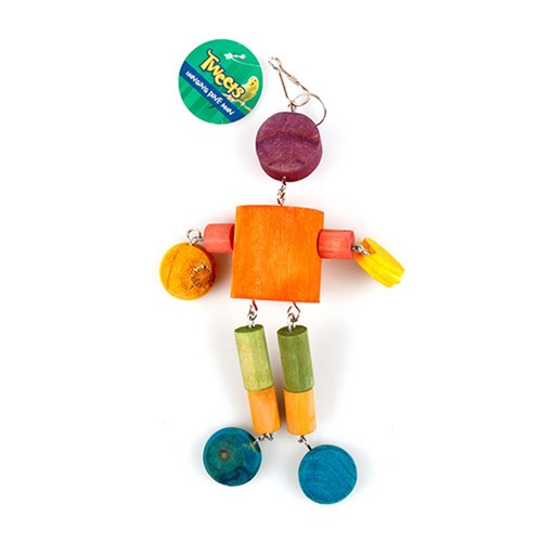 Bird Toy Hanging Pine Man 6x12x34cm