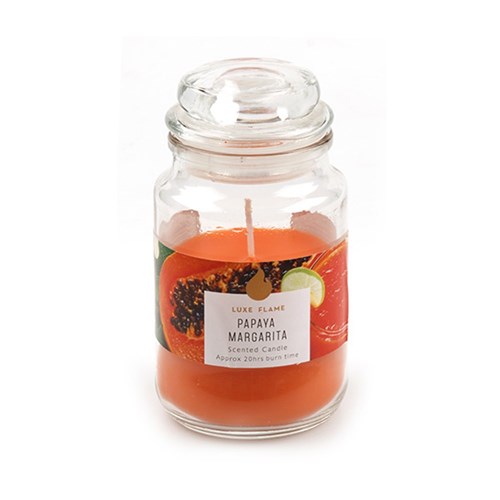Candle Scented in Jar w Lid Papaya Margarita