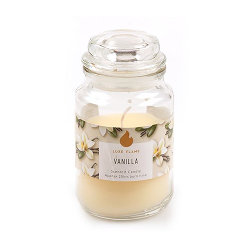 Candle Scented in Jar w Lid Vanilla 6x11.5cm 20hrs