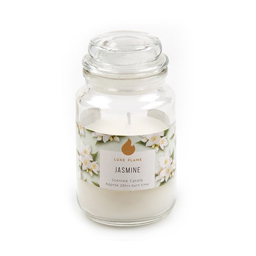Candle Scented in Jar w Lid Jasmine 6x11.5cm 20hrs