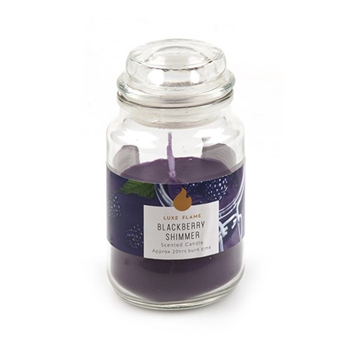 Candle Scented in Jar w Lid Blackberry Shimmer
