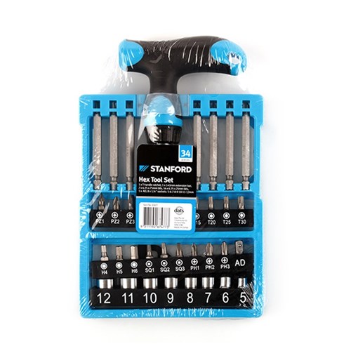 Hex Tool Set 34Pc