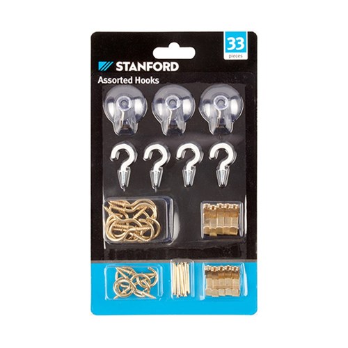Hooks Kit Asstd 33Pk