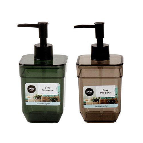 PET Soap Dispenser 8x17cm 2 Asst Cols